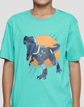 Aero Boys Short Sleeve T-Shirt Robotic Dino Print