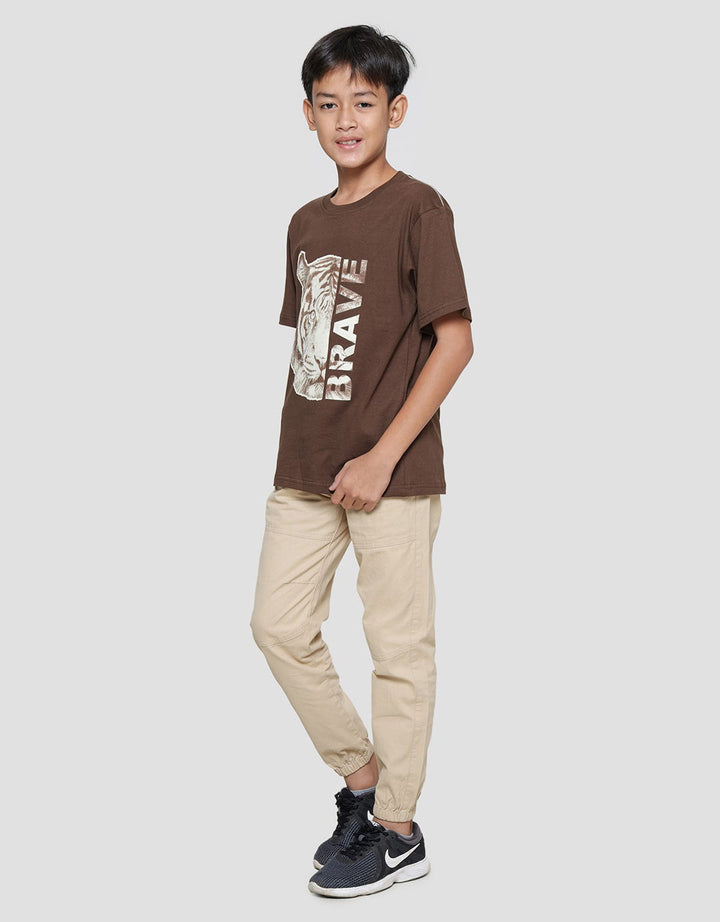 Aero Boys Short Sleeve T-Shirt Brave Tiger Print