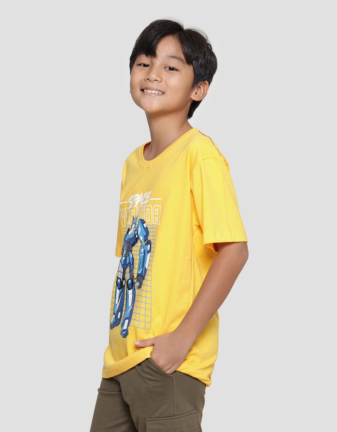 Aero Space Warrior Kaos Lengan Pendek Anak Laki-Laki