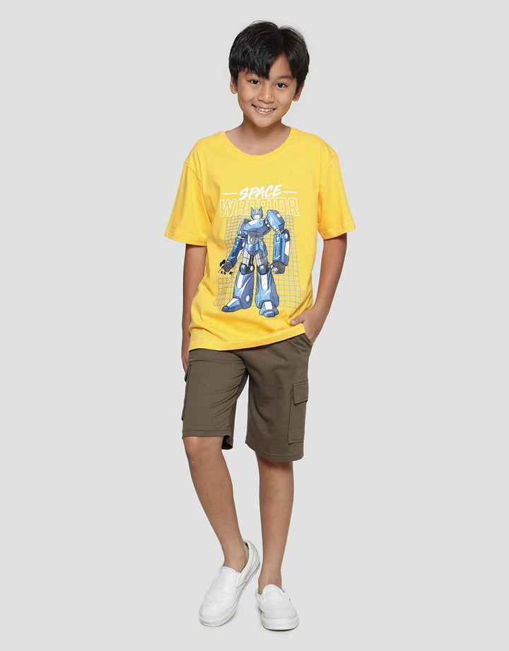 Aero Space Warrior Kaos Lengan Pendek Anak Laki-Laki