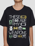 Aero These Are My Weapon Kaos Lengan Pendek Anak Laki-Laki