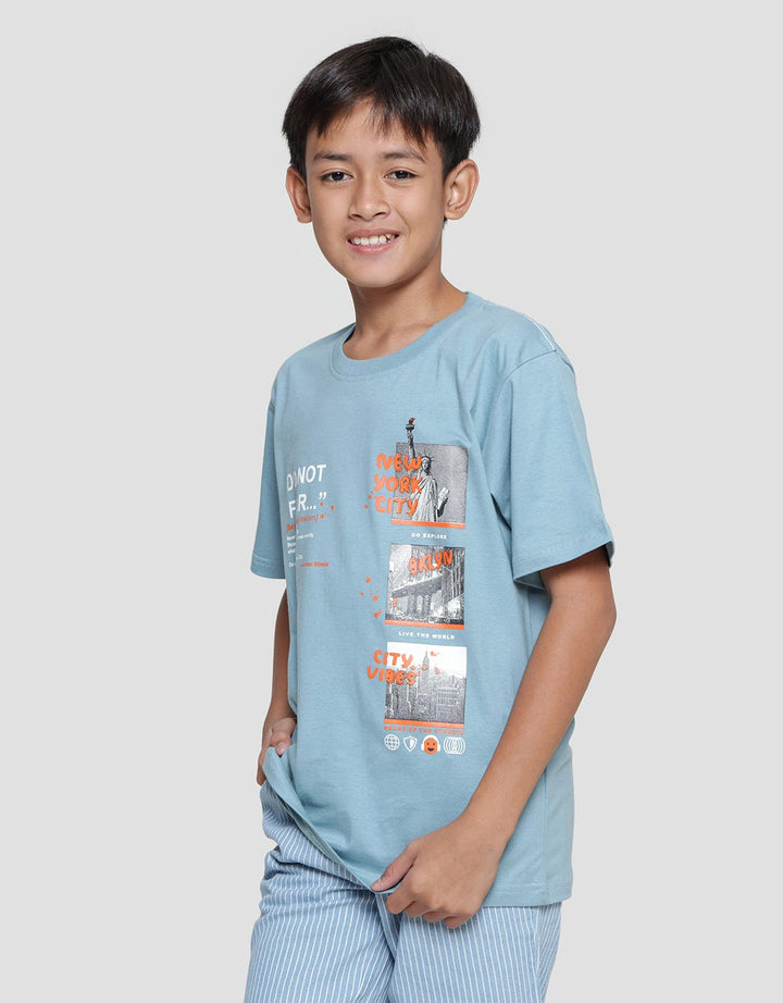 Aero Explore The City Print Short Sleeve T-Shirt for Boys