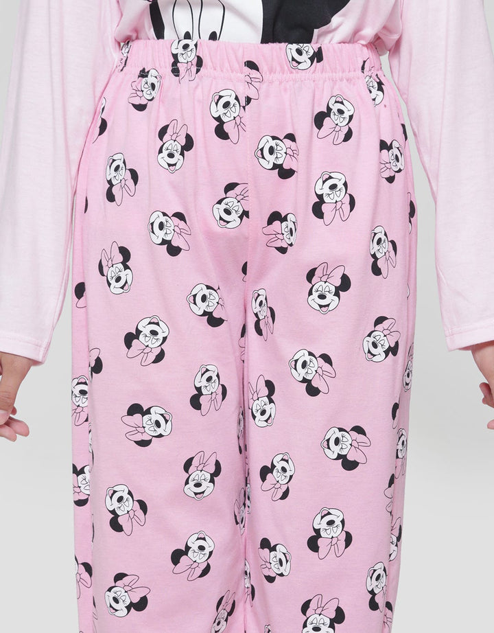 Disney Minnie Ruffle Bahu Baju Tidur Set Anak Perempuan