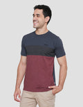 Cardinal Color Block Kaos Casual Pria