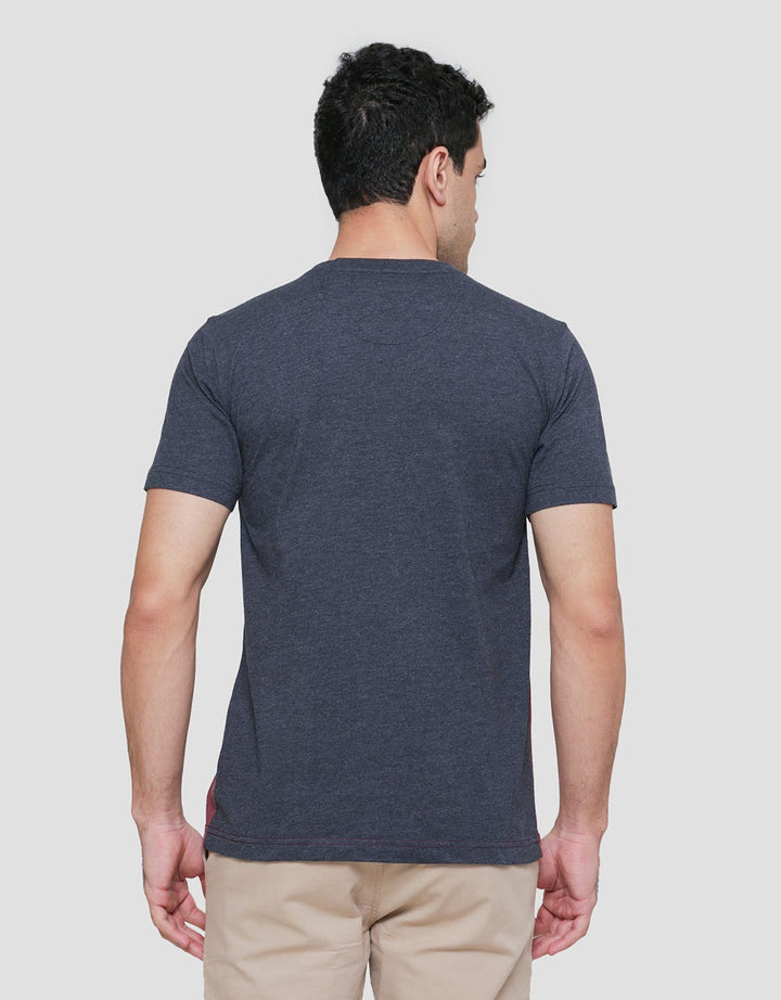 Cardinal Color Block Kaos Casual Pria