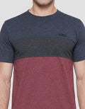 Cardinal Color Block Kaos Casual Pria