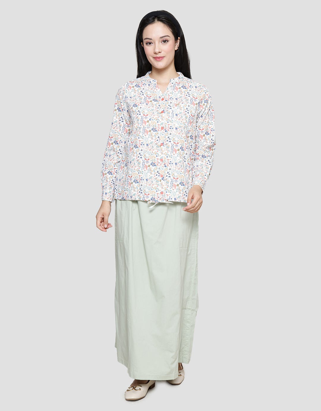 Triset Casual Flowy Print Blouse Women