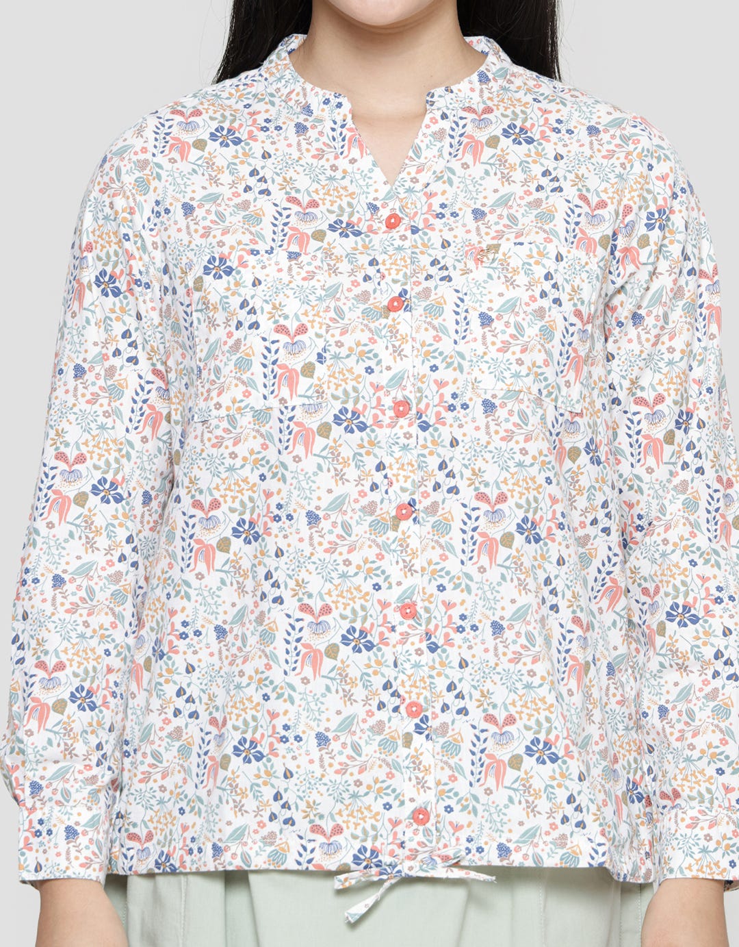 Triset Casual Flowy Print Blouse Women