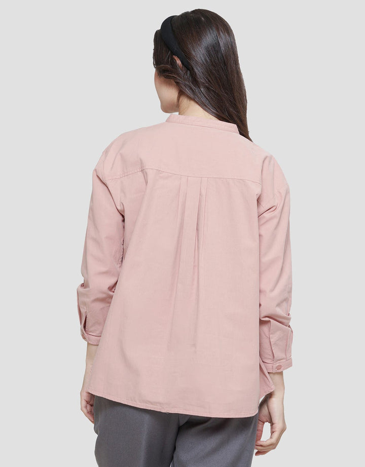 Triset Casual Plain Basic Blouse Wanita