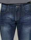 Watchout Jeans Washed Regular Fit Jeans Pria