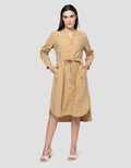 Cardinal Femme Detail Tali Dress Wanita