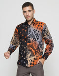 Arjuna Weda Slim Fit Batik Rainbow Shirt Men's Iteman