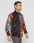 Arjuna Weda Slim Fit Batik Rainbow Shirt Men's Iteman