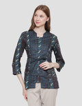 Arjuna Weda Blouse Batik Sawat Kawung Cap Wanita
