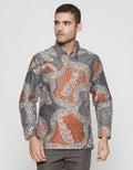 Arjuna Weda Drops of Water Men's Batik Shirt