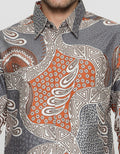 Arjuna Weda Drops of Water Men's Batik Shirt