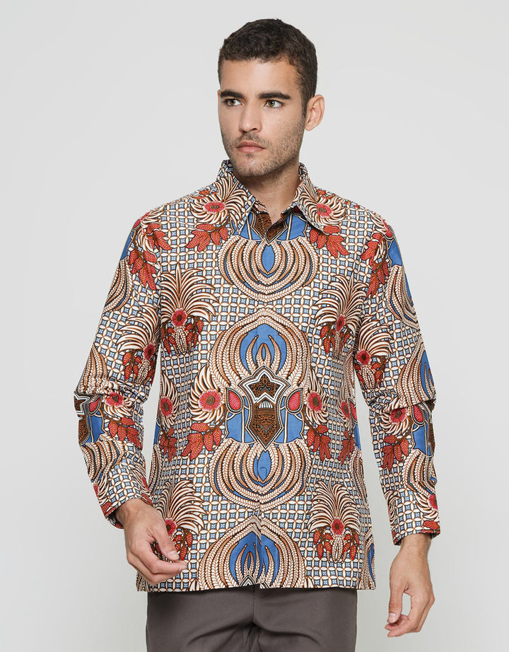 Arjuna Weda King's Crown Men's Batik Shirt