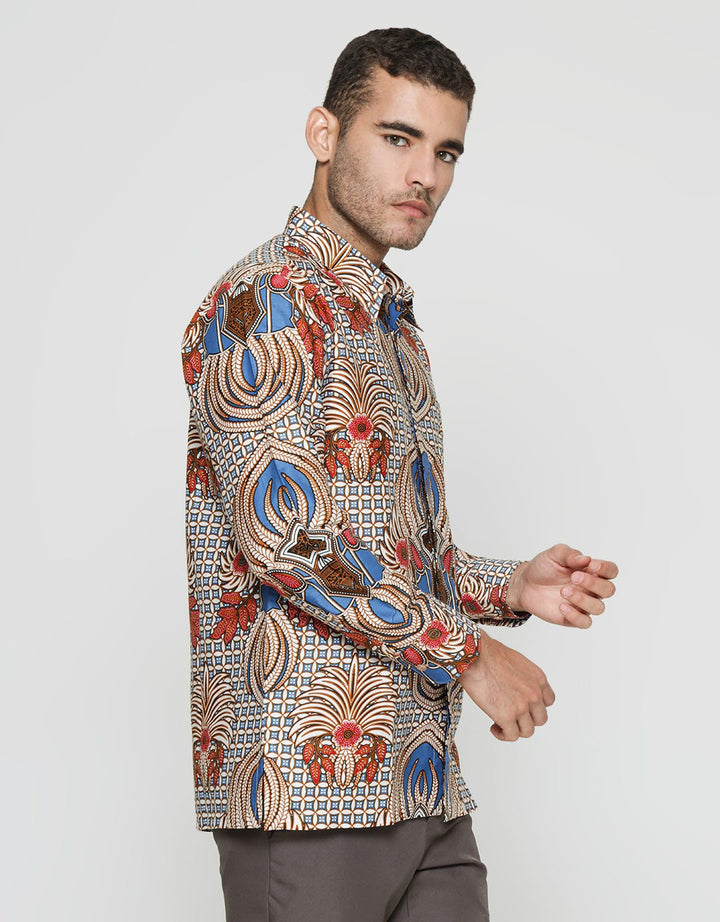 Arjuna Weda King's Crown Men's Batik Shirt