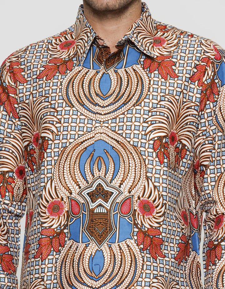 Arjuna Weda King's Crown Men's Batik Shirt