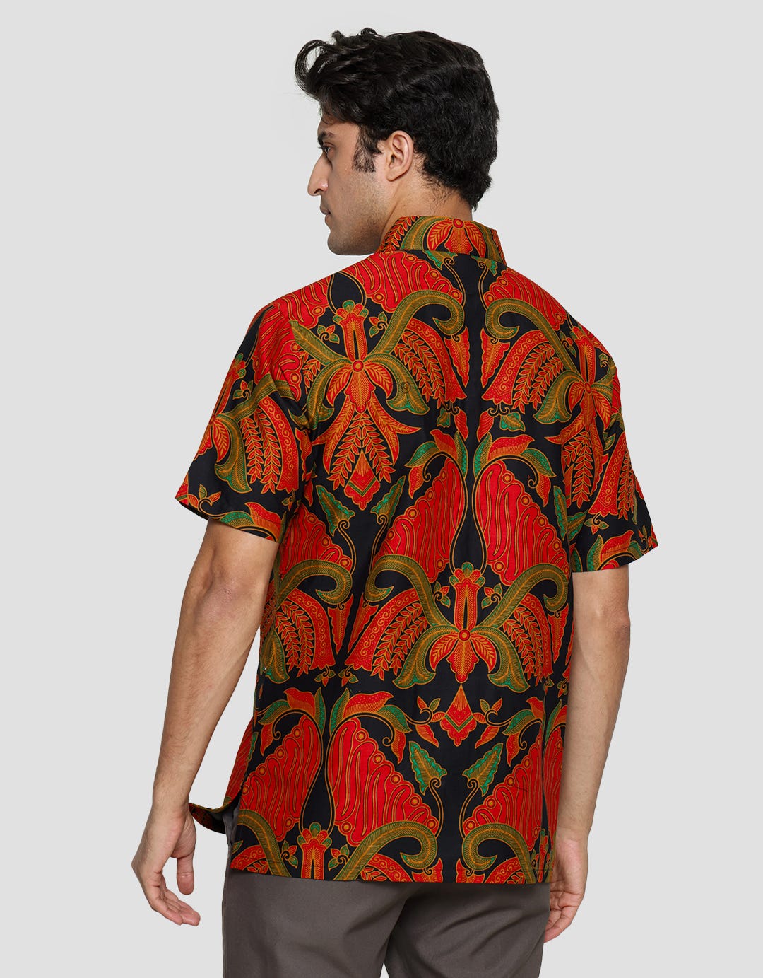 Arjuna Weda Batik Pisang Bali Hem Body Fit Pria