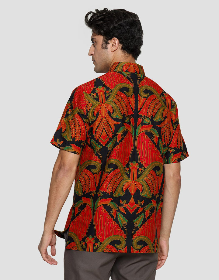 Arjuna Weda Batik Pisang Bali Hem Body Fit Pria