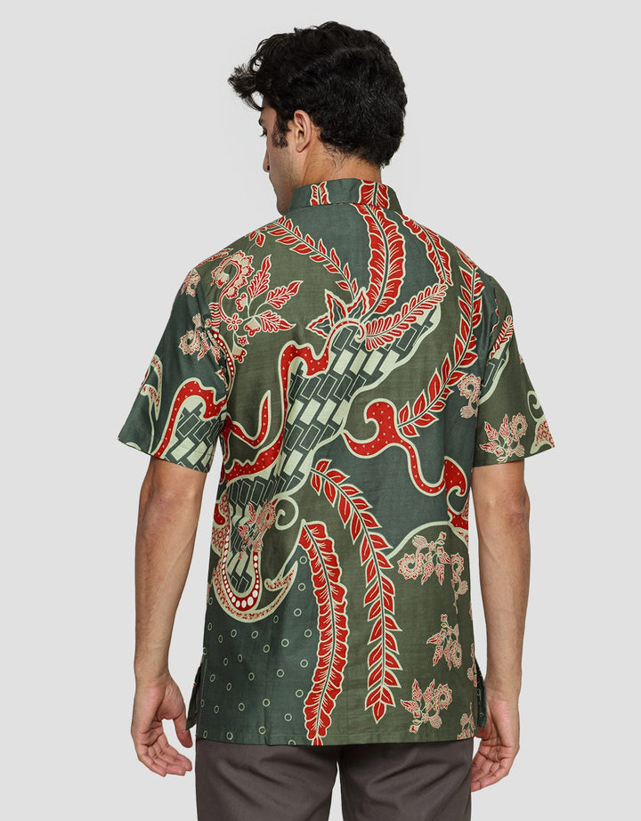 Arjuna Weda Batik Sebar Gajah Uling Hem Body Fit Pria