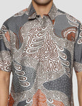 Arjuna Weda Batik Sekar Tetes Banyu Hem Body Fit Pria