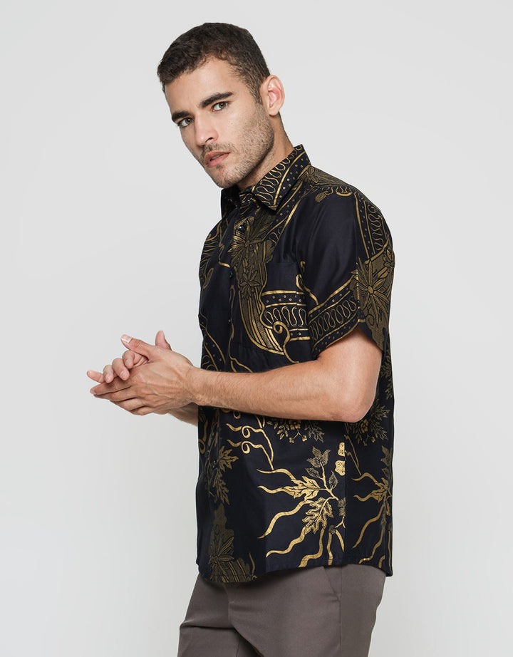 Arjuna Weda Hem Slim Fit Batik Motif Men