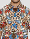 Arjuna Weda Hem Body Fit Batik Mahkota Raja Pria