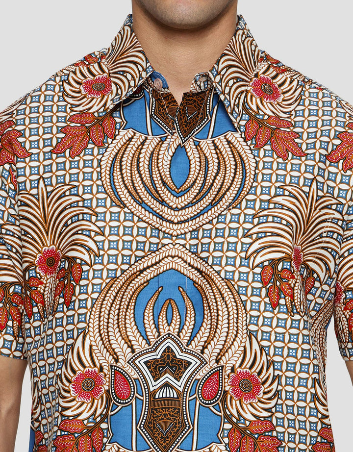 Arjuna Weda Hem Body Fit Batik Mahkota Raja Pria