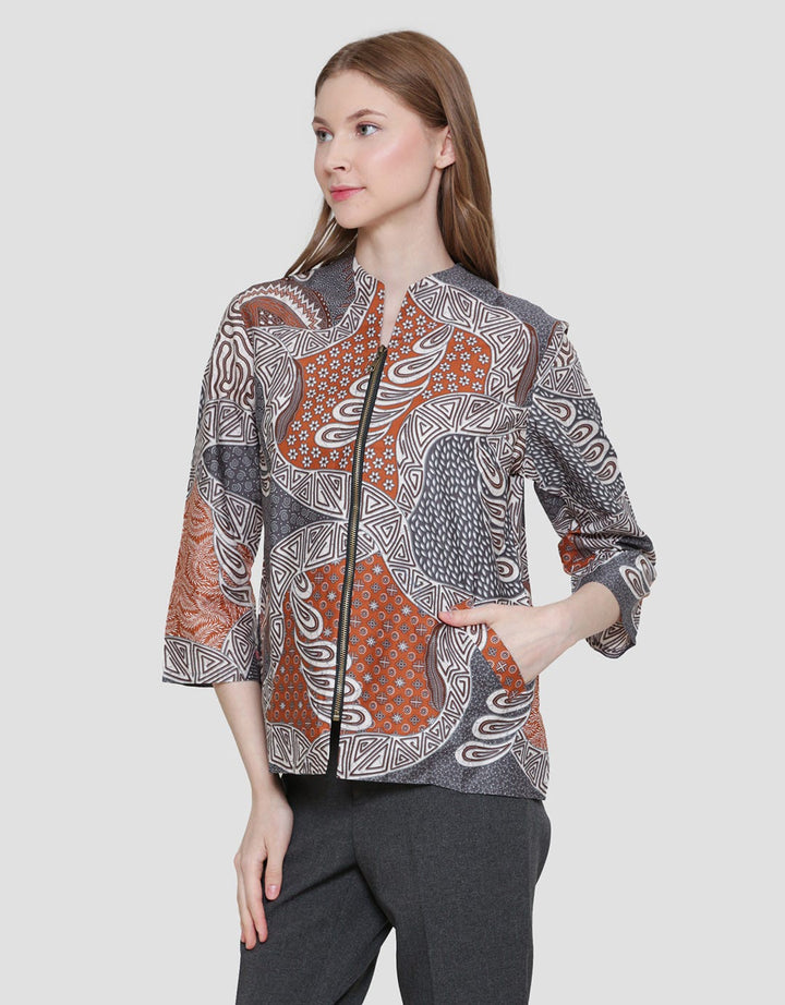 Arjuna Weda Sekar Tetes Banyu Women's Batik Blouse
