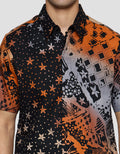 Arjuna Weda Hem Body Fit Batik Pelangi Iteman Pria