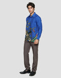 Adikusuma Regular Fit Batik Bunga Rantai Kemeja Pria