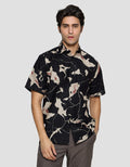 Adikusuma Hem Slim Fit Batik Pria Abstrak