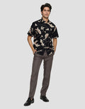 Adikusuma Hem Slim Fit Batik Pria Abstrak