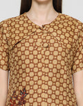 Adikusuma Women's Batik Parang Chrysanthemum Blouse