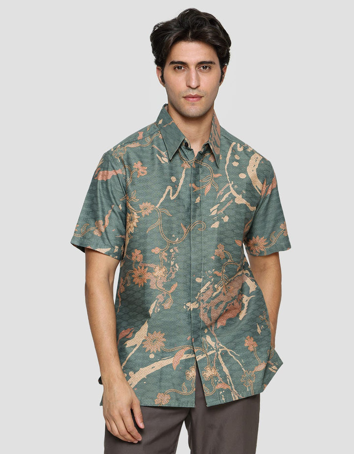 Adikusuma Batik Gajah Ulin 34 Hem Body Fit Pria