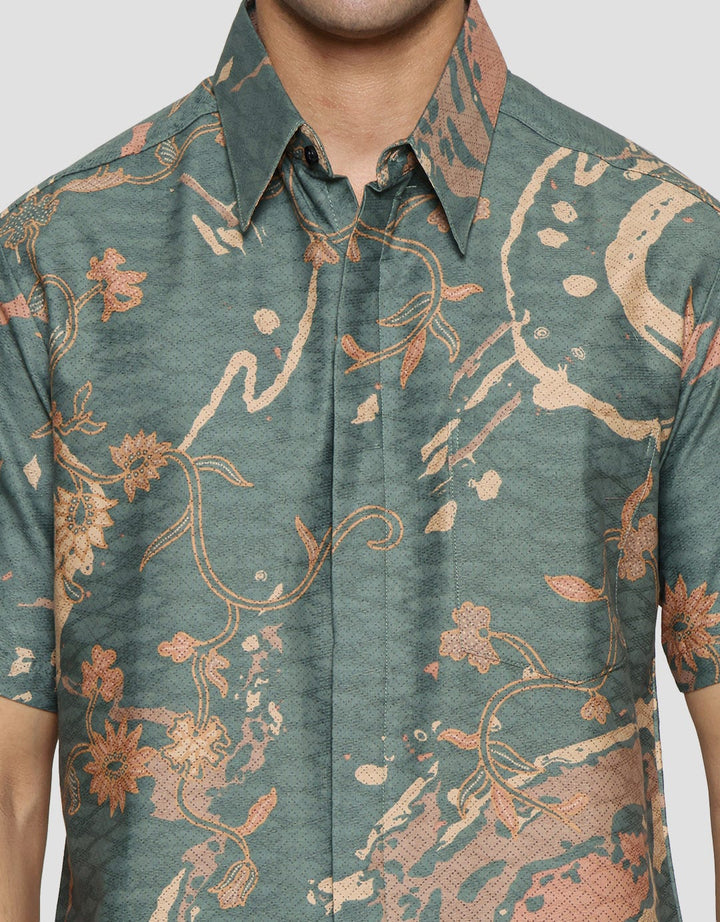 Adikusuma Batik Gajah Ulin 34 Hem Body Fit Pria