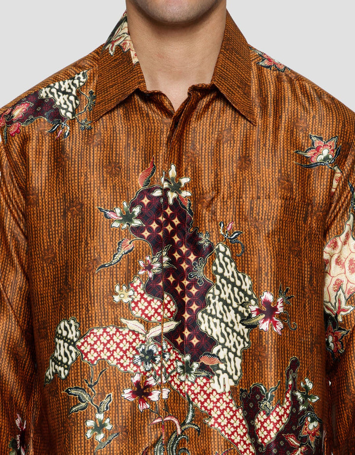 Adikusuma Kemeja Regular Fit batik Bunga Sekar Pria