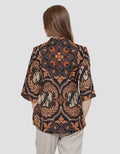 Adikusuma Women's Batik Wulu Parang Blouse