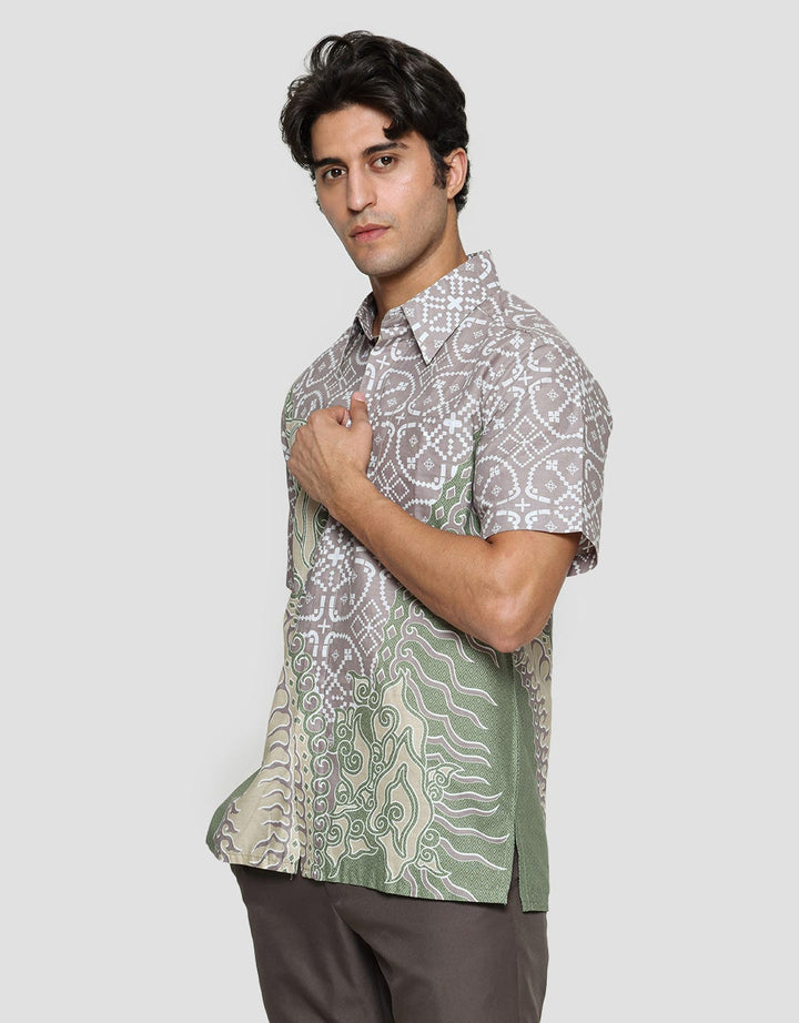 Adikusuma Batik Gajah Ulin 38 Hem Body Fit Pria