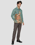 Adikusuma Kemeja Regular Fit Batik Bunga Sekar Pria