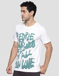 T Zone Theme Curlicue Wording Kaos Lengan Pendek Pria