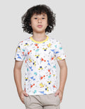 Little M Dino Digital Print Kaos Lengan Pendek Anak Laki-laki