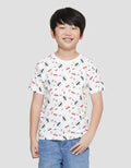 Little M Full Print Car Boys Short Sleeve T-Shirt