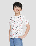 Little M Full Print Car Boys Short Sleeve T-Shirt