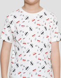 Little M Full Print Car Boys Short Sleeve T-Shirt