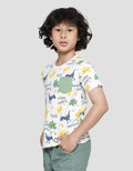 Little M Dino Kaos Lengan Pendek Anak Laki-laki