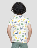 Little M Dino Kaos Lengan Pendek Anak Laki-laki