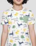 Little M Dino Kaos Lengan Pendek Anak Laki-laki
